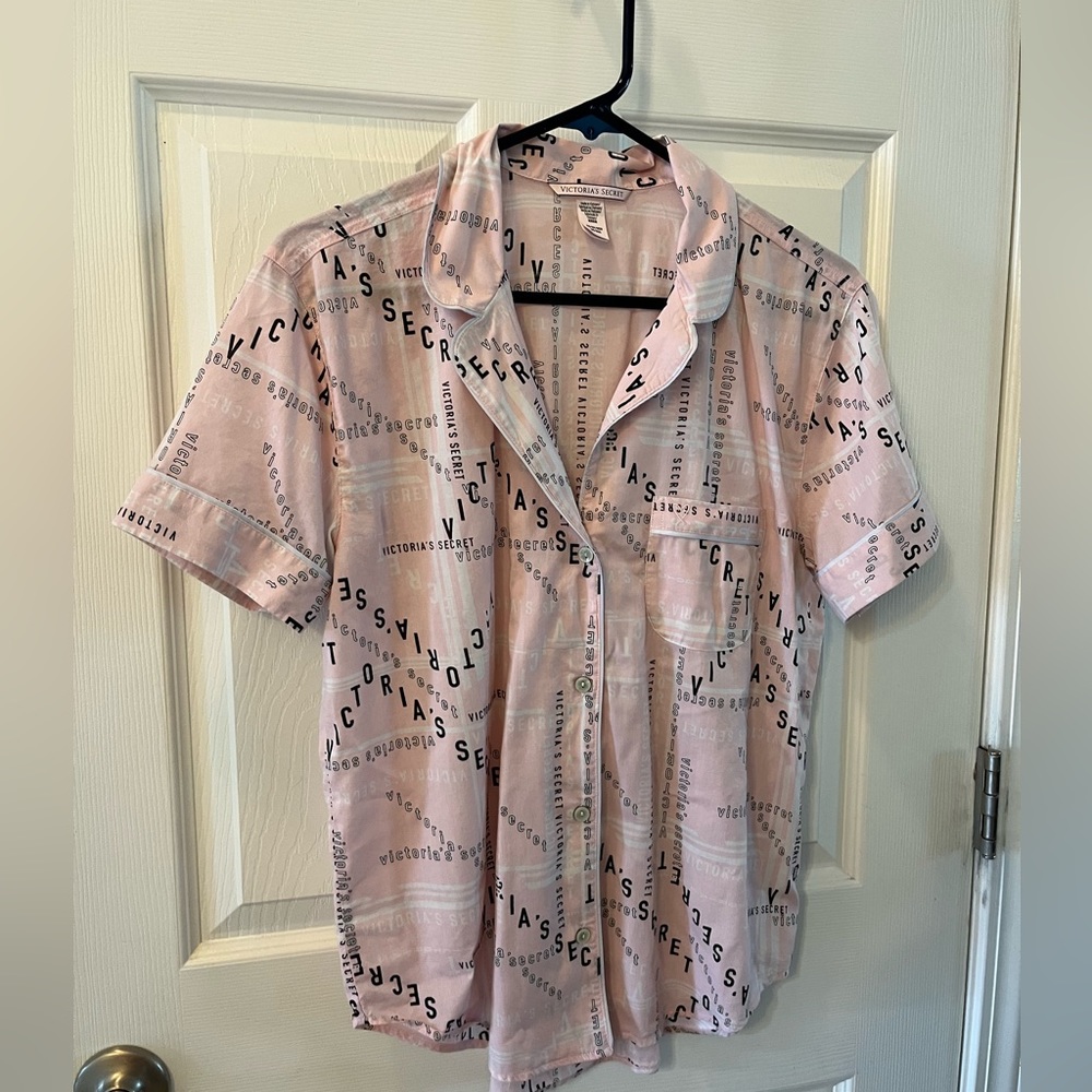 Victoria Secret Light Weight Button Down Pajama Top